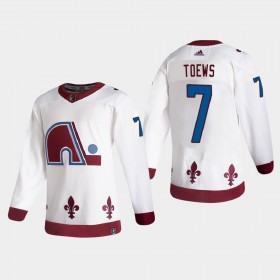 Colorado Avalanche Devon Toews 7 2020-21 Reverse Retro Authentic Shirt - Mannen